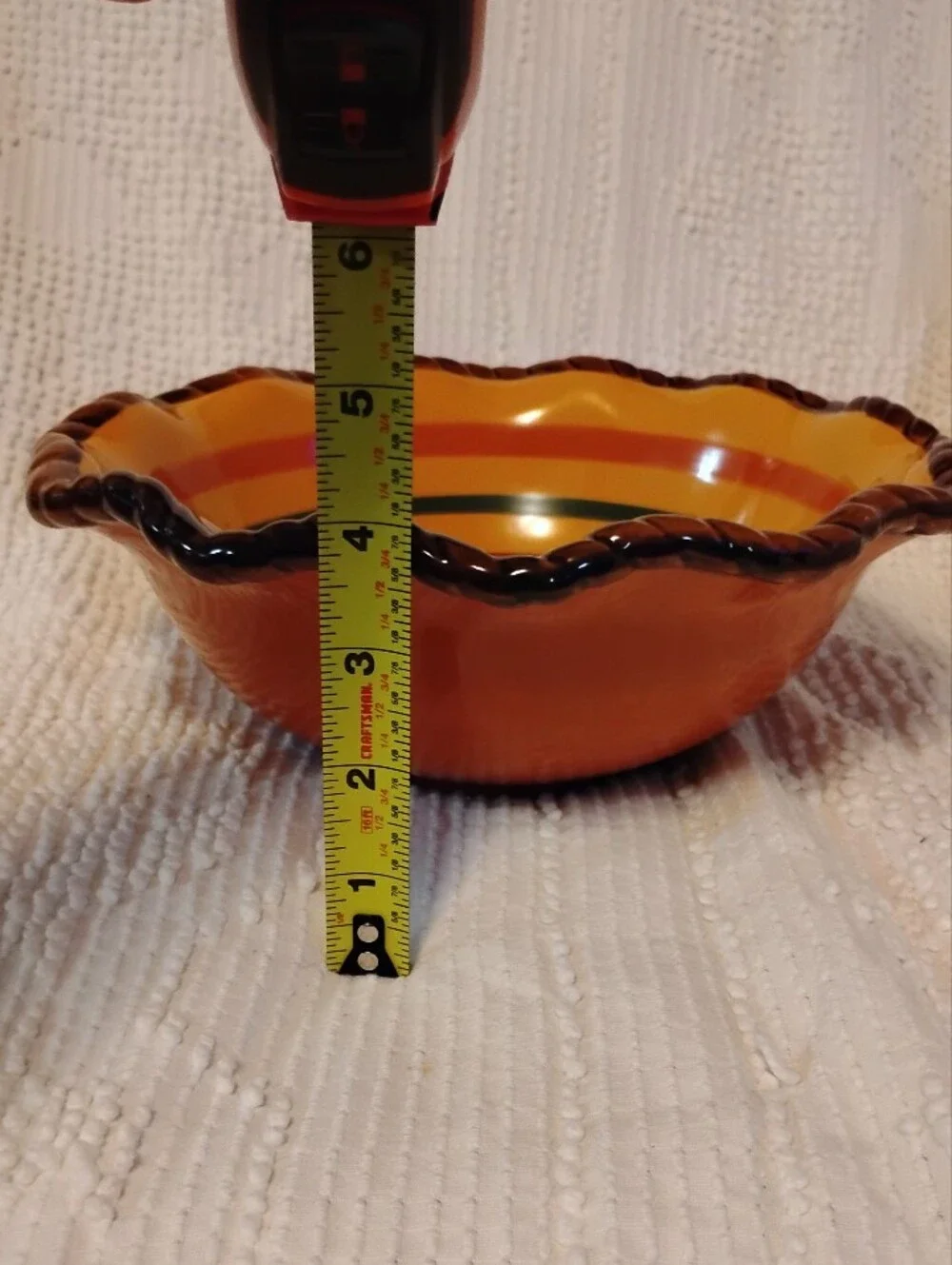 Celebrating Home Party Stoneware Tuscan Home Bowl With Metal Stand